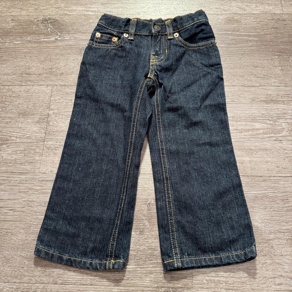 Polo Ralph Lauren Jeans Boys 2T Blue Denim 9x14 Cotton Casual Straight
